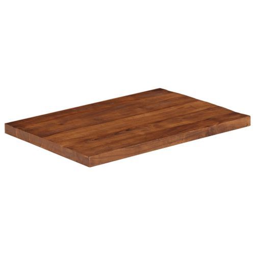 Dessus de table 80x70x2,5 cm rectangulaire bois massif récupéré - Photo n°2; ?>