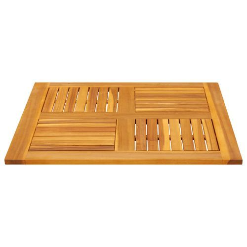 Dessus de table 80x80x2,2 cm carré bois massif d'acacia - Photo n°3; ?>