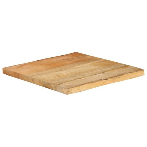 Dessus de table 80x80x2,5 cm bord vivant bois massif manguier - Photo n°2; ?>