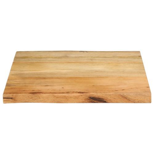 Dessus de table 80x80x2,5 cm bord vivant bois massif manguier - Photo n°3; ?>