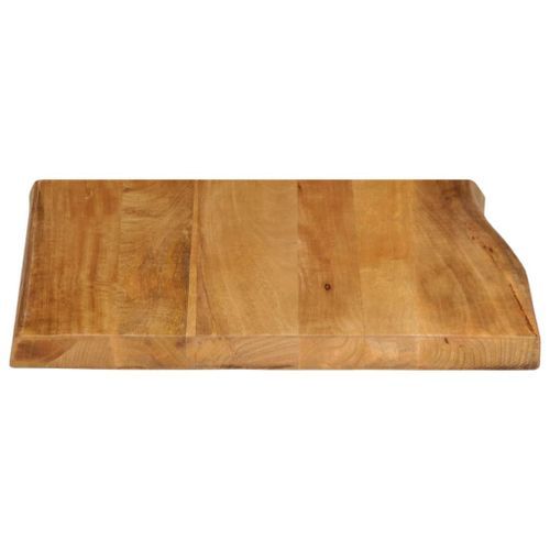 Dessus de table 80x80x2,5 cm bord vivant bois massif manguier - Photo n°3; ?>