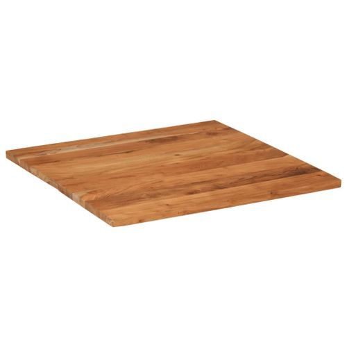 Dessus de table 80x80x2,5 cm carré bois massif d'acacia - Photo n°2; ?>