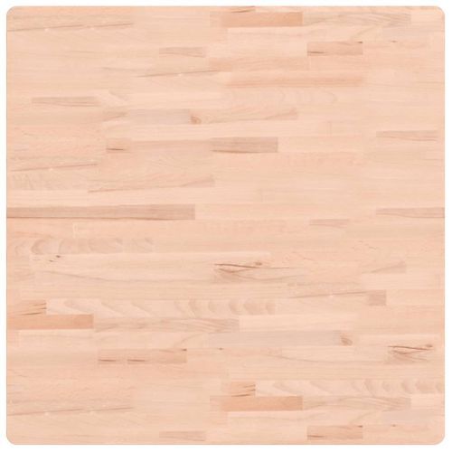 Dessus de table 80x80x2,5 cm carré bois massif de hêtre - Photo n°2; ?>