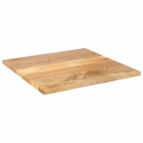 Dessus de table 80x80x2,5 cm carré bois massif de manguier - Photo n°2; ?>