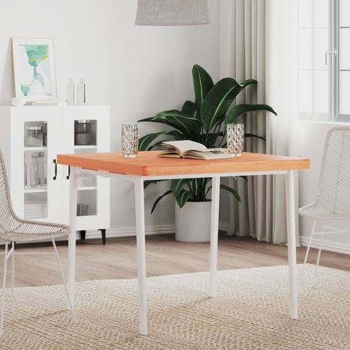 Dessus de table 80x80x4 cm carré bois massif de hêtre - Photo n°3; ?>