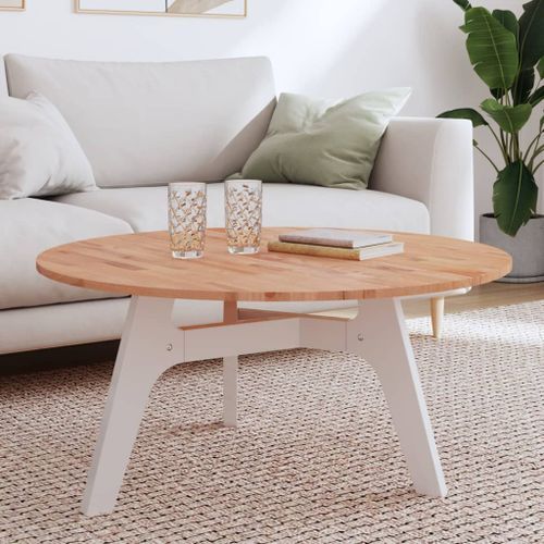 Dessus de table Ø90x1,5 cm rond bois massif de hêtre - Photo n°2; ?>