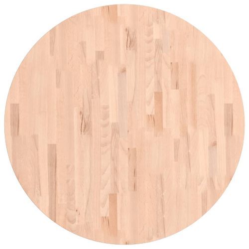 Dessus de table Ø90x1,5 cm rond bois massif de hêtre - Photo n°2; ?>