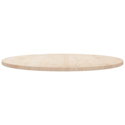 Dessus de table Ø90x2,5 cm Bois de pin massif - Photo n°2; ?>