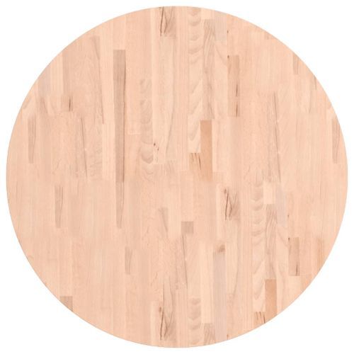 Dessus de table Ø90x4 cm rond bois massif de hêtre - Photo n°2; ?>