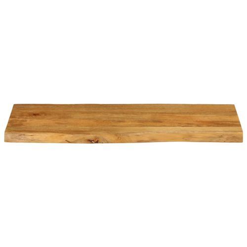 Dessus de table 90x40x2,5 cm bord vivant bois massif manguier - Photo n°3; ?>