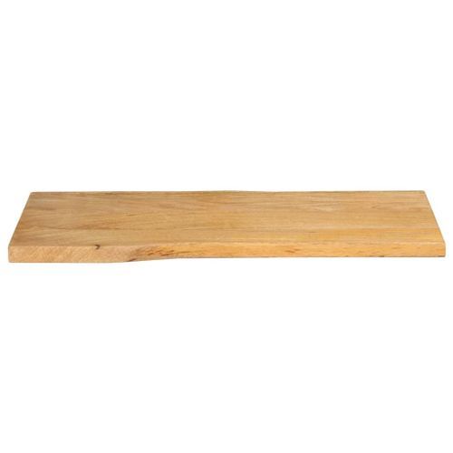 Dessus de table 90x40x3,8 cm bord vivant bois massif manguier - Photo n°3; ?>