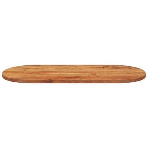 Dessus de table 90x40x3,8 cm ovale bois massif d'acacia - Photo n°3; ?>