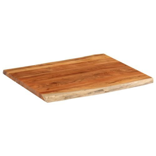 Dessus de table 90x80x2,5 cm rectangulaire bois massif d'acacia - Photo n°2; ?>