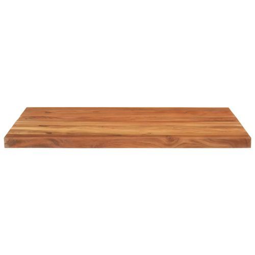 Dessus de table 90x80x2,5 cm rectangulaire bois massif d'acacia - Photo n°3; ?>