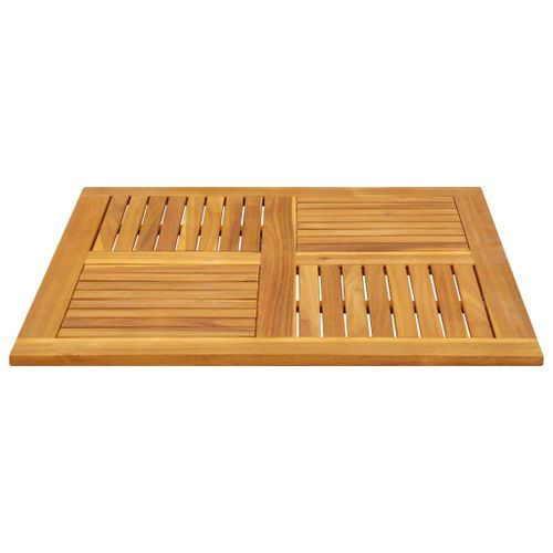 Dessus de table 90x90x2,2 cm carré bois massif d'acacia - Photo n°3; ?>