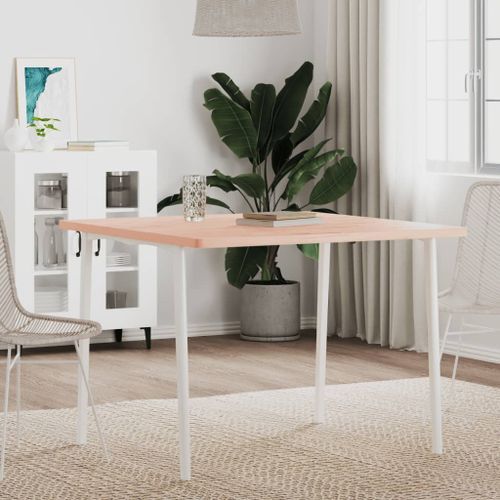 Dessus de table 90x90x2,5 cm carré bois massif de hêtre - Photo n°3; ?>