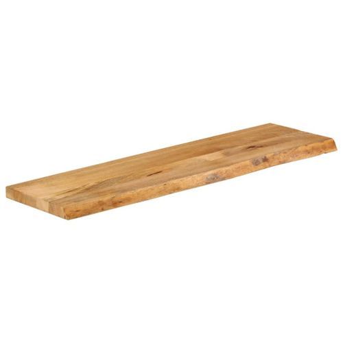 Dessus de table à bord vivant 100x20x2,5cm bois massif manguier - Photo n°2; ?>