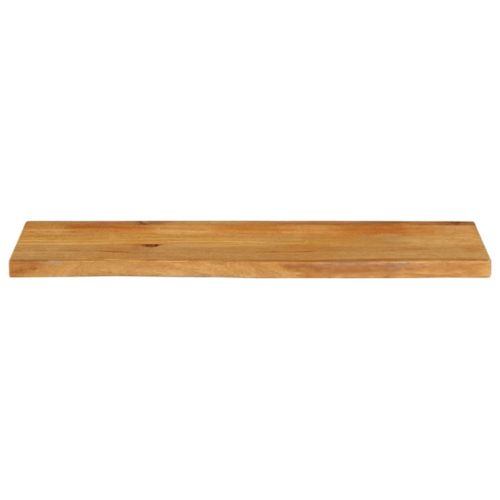 Dessus de table à bord vivant 100x20x2,5cm bois massif manguier - Photo n°3; ?>