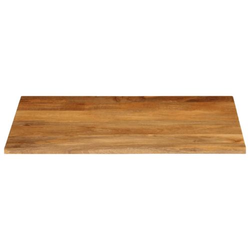 Dessus de table à bord vivant 100x80x2,5cm bois massif manguier - Photo n°3; ?>