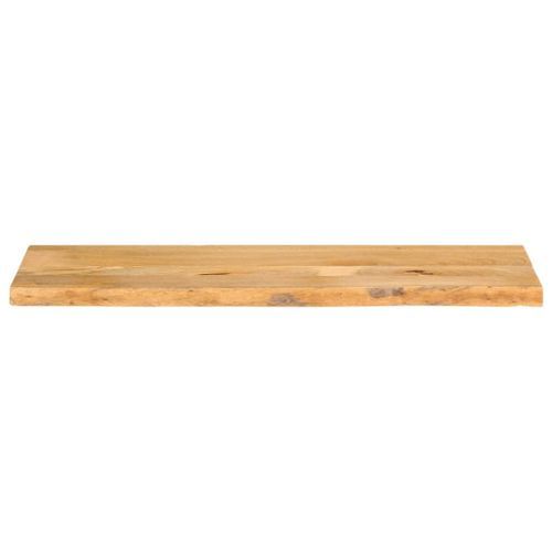 Dessus de table à bord vivant 110x20x3,8cm bois massif manguier - Photo n°3; ?>