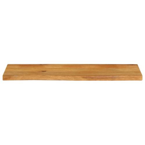 Dessus de table à bord vivant 110x40x2,5cm bois massif manguier - Photo n°3; ?>