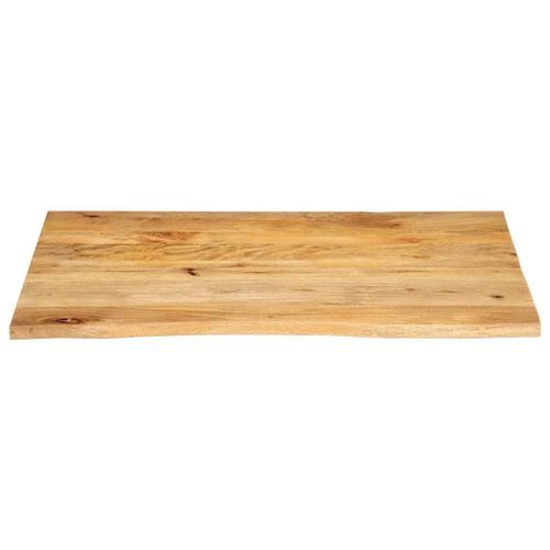 Dessus de table à bord vivant 110x80x2,5cm bois massif manguier - Photo n°3; ?>