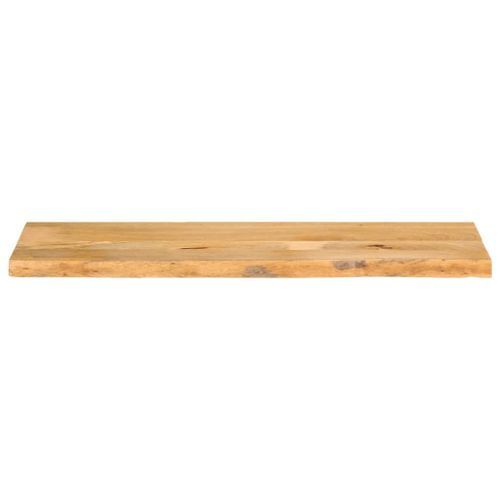 Dessus de table à bord vivant 120x20x3,8cm bois massif manguier - Photo n°3; ?>