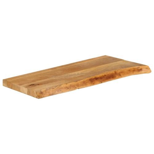 Dessus de table à bord vivant 140x30x2,5cm bois massif manguier - Photo n°2; ?>