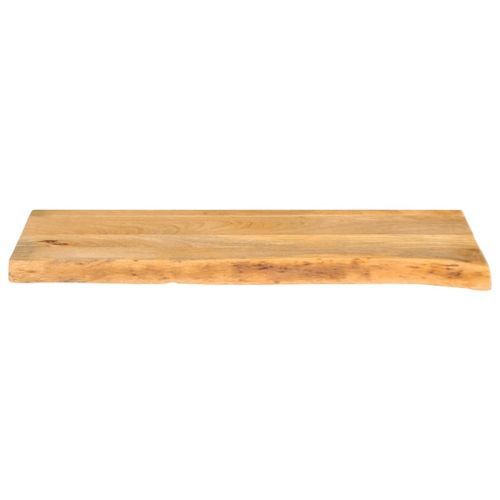 Dessus de table à bord vivant 140x30x2,5cm bois massif manguier - Photo n°3; ?>