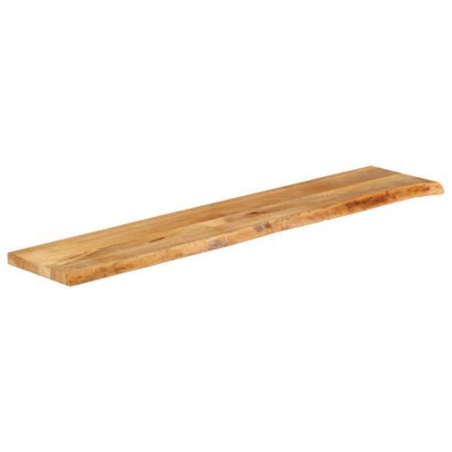 Dessus de table à bord vivant 140x40x2,5cm bois massif manguier - Photo n°2; ?>