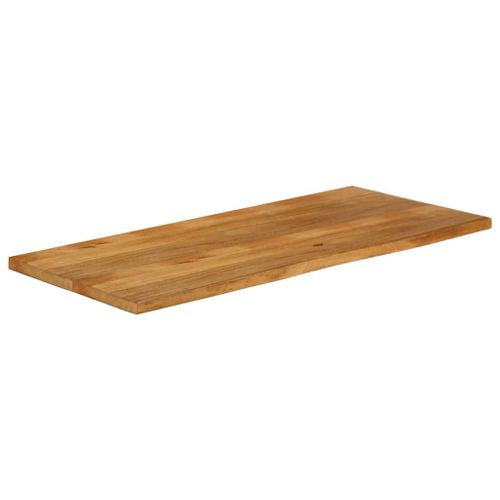 Dessus de table à bord vivant 140x60x2,5cm bois massif manguier - Photo n°2; ?>