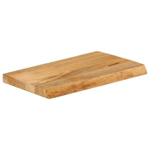 Dessus de table à bord vivant 40x20x2,5 cm bois massif manguier - Photo n°2; ?>