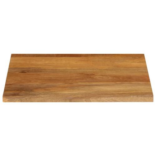 Dessus de table à bord vivant 40x40x2,5 cm bois massif manguier - Photo n°3; ?>