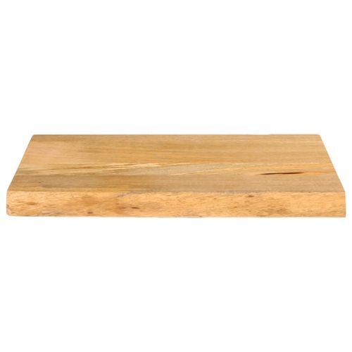 Dessus de table à bord vivant 50x30x3,8 cm bois massif manguier - Photo n°3; ?>