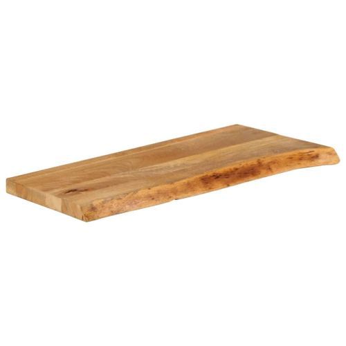 Dessus de table à bord vivant 70x20x2,5 cm bois massif manguier - Photo n°2; ?>