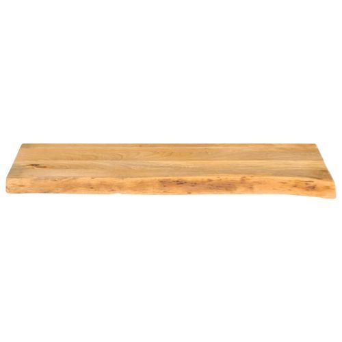 Dessus de table à bord vivant 70x20x2,5 cm bois massif manguier - Photo n°3; ?>