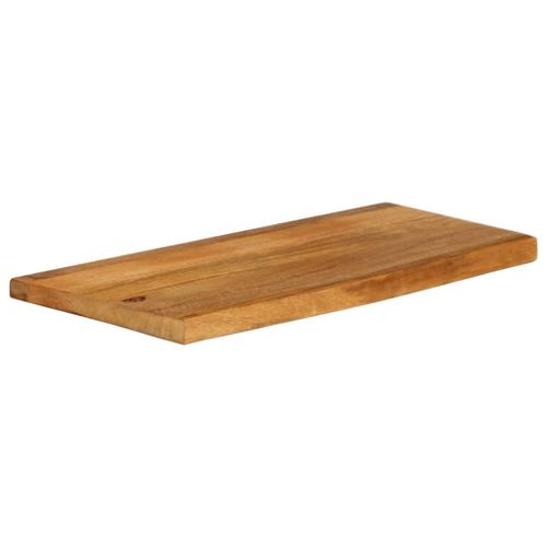 Dessus de table à bord vivant 70x20x2,5 cm bois massif manguier - Photo n°2; ?>