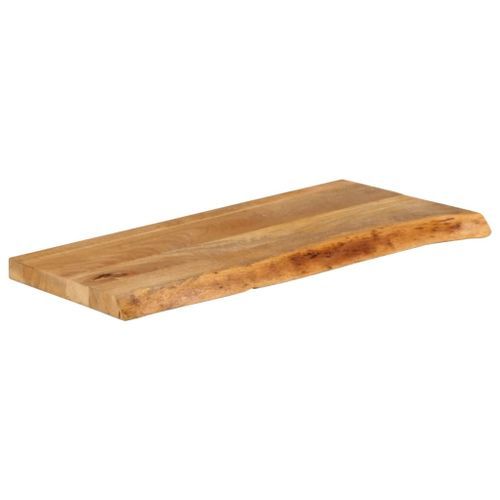 Dessus de table à bord vivant 70x20x3,8 cm bois massif manguier - Photo n°2; ?>