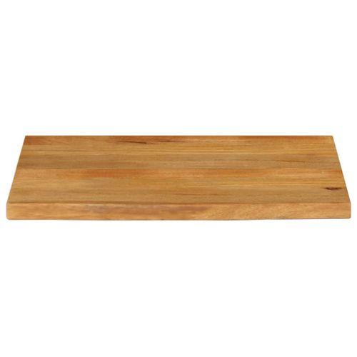 Dessus de table à bord vivant 70x60x2,5 cm bois massif manguier - Photo n°3; ?>