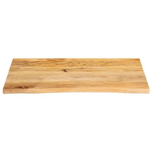 Dessus de table à bord vivant 70x60x3,8 cm bois massif manguier - Photo n°3; ?>