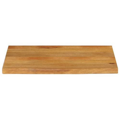 Dessus de table à bord vivant 90x60x2,5 cm bois massif manguier - Photo n°3; ?>