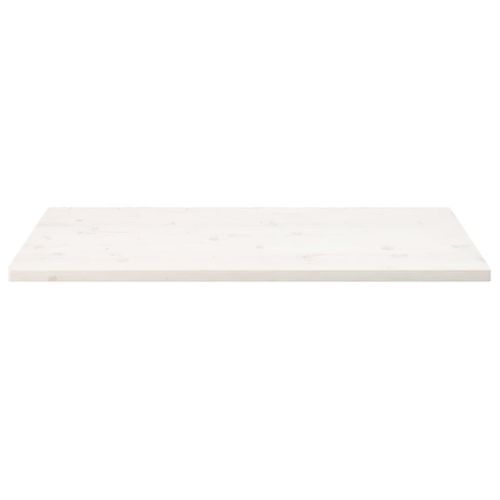 Dessus de table blanc 100x50x2,5 cm bois de pin massif - Photo n°3; ?>