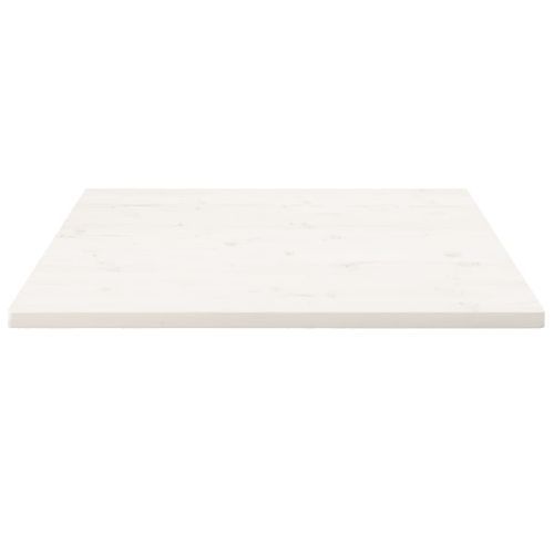 Dessus de table blanc 80x80x2,5 cm bois de pin massif - Photo n°3; ?>