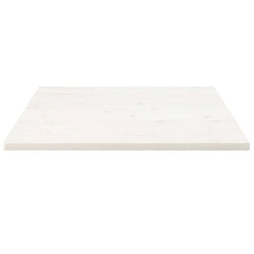 Dessus de table blanc 90x90x2,5 cm bois de pin massif - Photo n°3; ?>