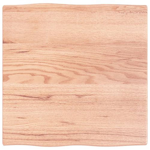 Dessus de table bois chêne massif traité bordure assortie - Photo n°2; ?>