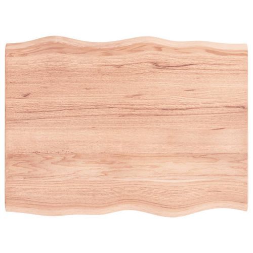 Dessus de table bois chêne massif traité bordure assortie - Photo n°2; ?>