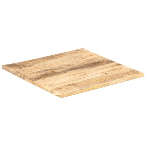 Dessus de table Bois de manguier solide 25-27 mm 60x60 cm - Photo n°3; ?>