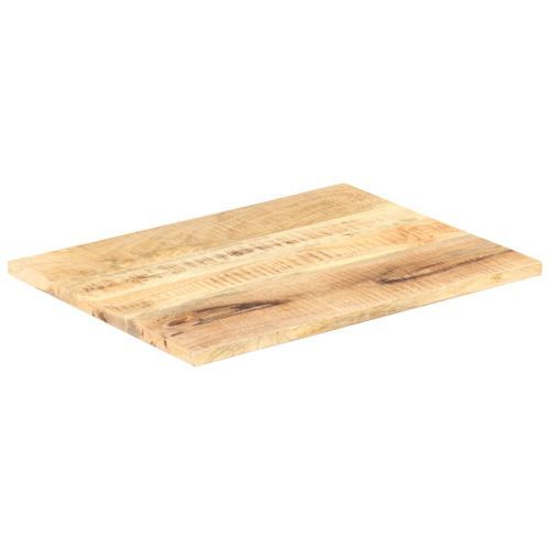 Dessus de table Bois de manguier solide 25-27 mm 80x60 cm - Photo n°3; ?>