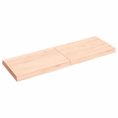 Dessus de table bois massif non traité bordure assortie - Photo n°3; ?>