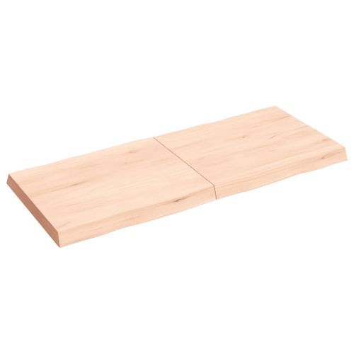 Dessus de table bois massif non traité bordure assortie - Photo n°3; ?>